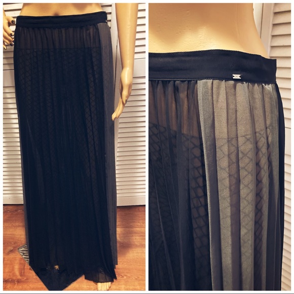 OBEY SHEER MAXI SKIRT - Picture 2 of 3